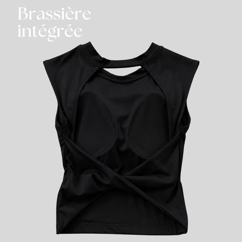 Top gainant dos nu - brassière intégrée