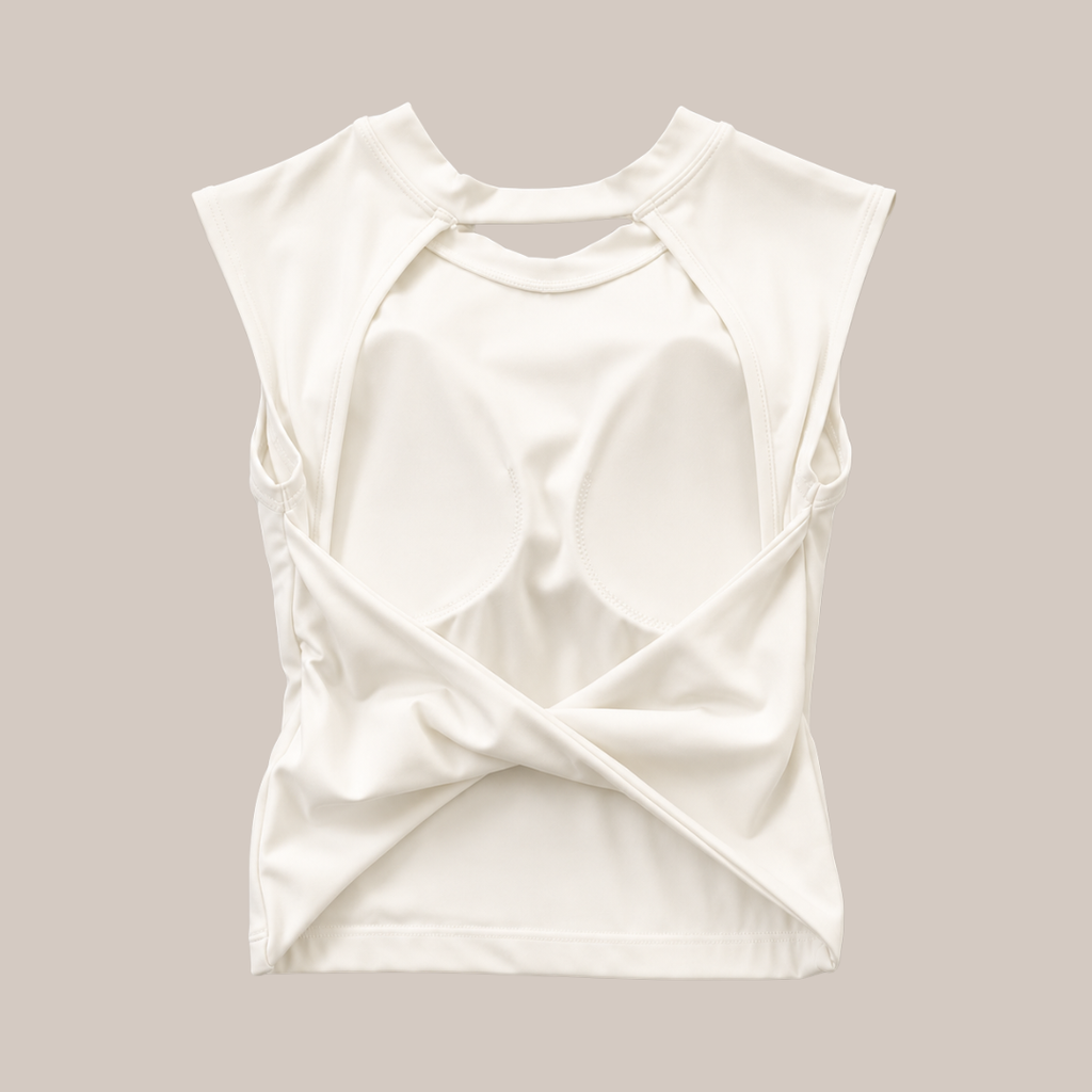 T-shirt dos nu Brassière intégrée